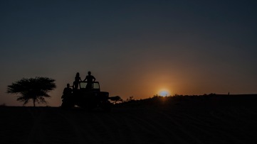 Sunset jeep safari